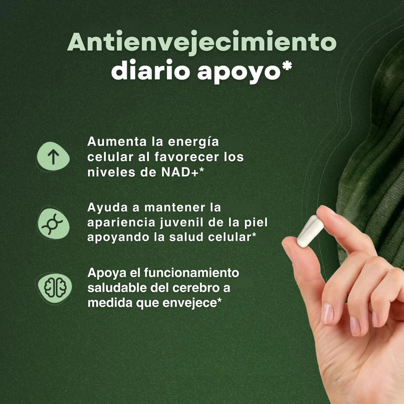 NICOTINAMIDE™-  Suplemento de Reparación Celular Antienvejecimiento y Energía Extra Tk P3